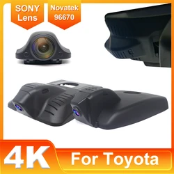 Toyota Corolla용 전면 및 후면 4K 대시 캠, 자동차 카메라 녹음기 대시 캠, Wi-Fi 자동차 Dvr 녹화 장치, 2019 ~ 2025