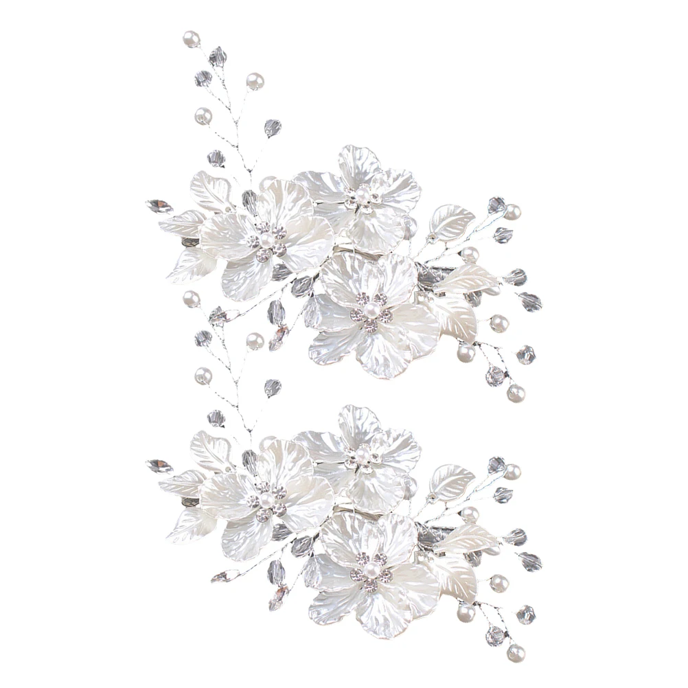 

2 Pcs Flower Comb Elegant Hair Clips For Women Wedding Clips for Women Bridal Hair Accessories