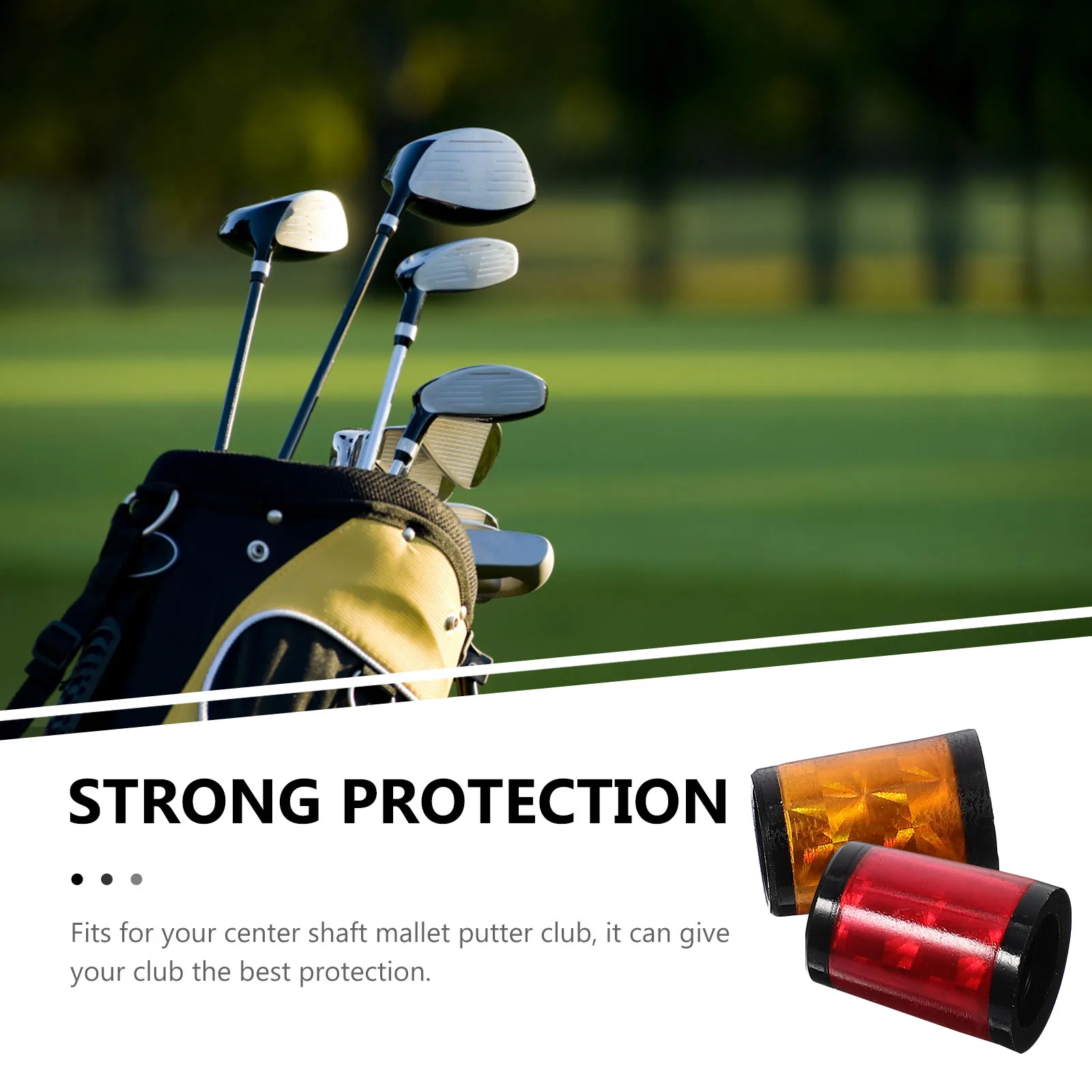 

2 Pcs Club Cover Golf Head Protection Ferrules for Golfs Accessories Plastic Equipment Scratch Prevention
