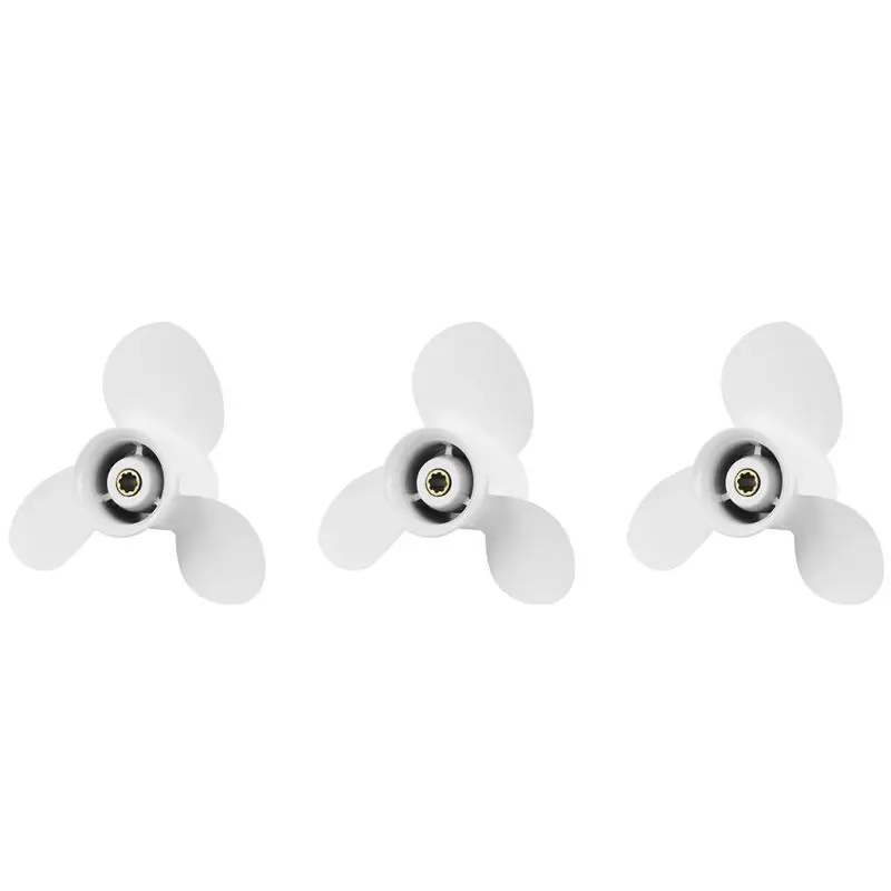 A11M-3X Propeller 9 1/4X11 For Outboard Engines 9.9 HP F9.9 15HP F15C F15 F20 8 Tooth Spline RH 63V-45943-00-EL