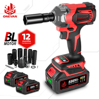 ONEVAN 21V Brushless Electric Impact Wrench 1200 N.m Cordless Wrench Electric Screwdriver Power Tool For Makita 18V Battery Pin