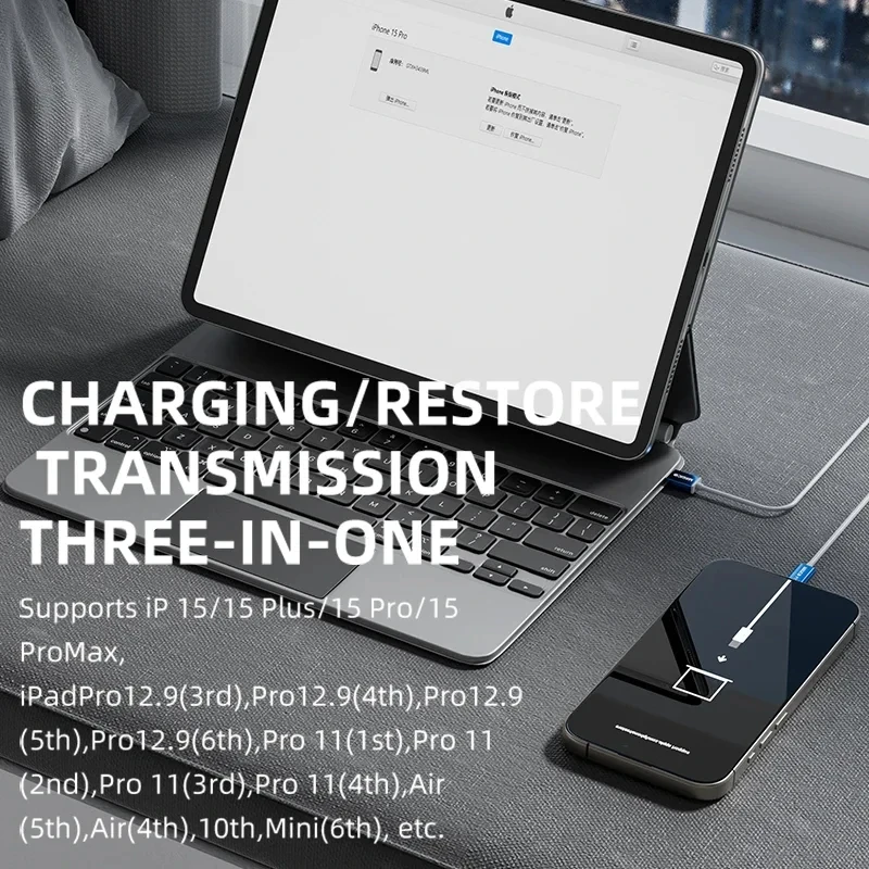 Magico P15 OSS typ C Port przywracania łatwy kabel do iPhone 15 szybkiego uruchamiania przejść do trybu odzyskiwania migające przywracanie kabla DFU — zdjęcie 4