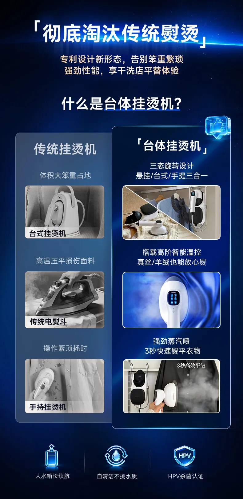 Hanging Iron New Household Handheld Supercharged Steam Iron, Fully Automatic Integrated Ironing Machine