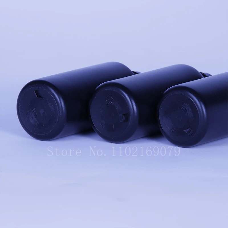 50Pcs 10ml-100ml Leere UV Schatten Kleber Flaschen PE Kunststoff Tropfen Abgabe Applikator Squeeze Flasche Schwarz farbe Tinte Container