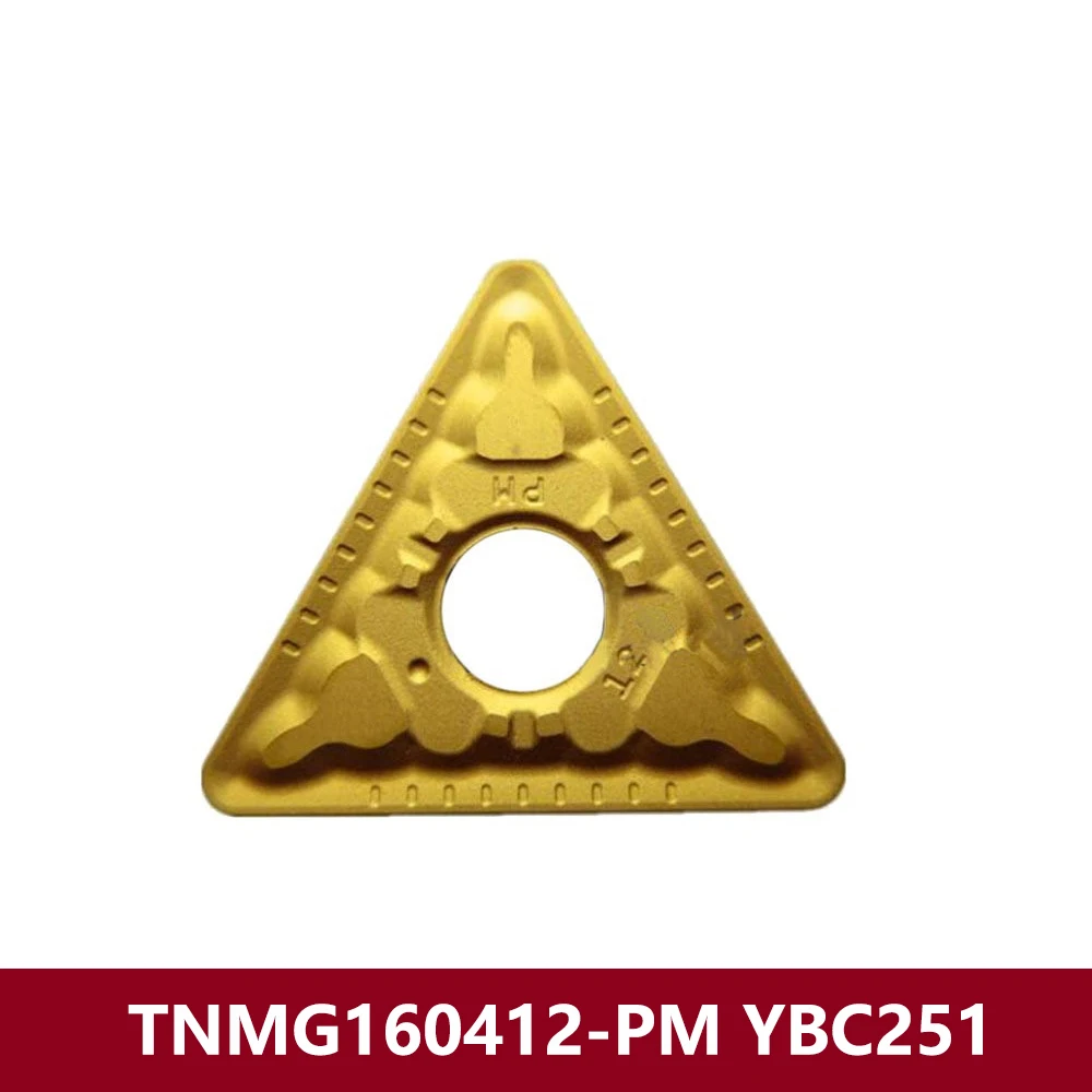 Original TNMG160408-PM YBC351 Turning Holder TNMG 160408 PM CNC Lathe Cutting TNMG1604 10pcs TNMG332-PM Carbide Inserts Holder