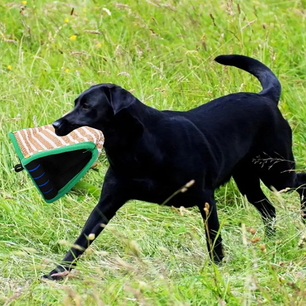 Dog Bite Sleeve  Soft Jute Dog Training Bite Pillow  Reusable Dog Training Pillow