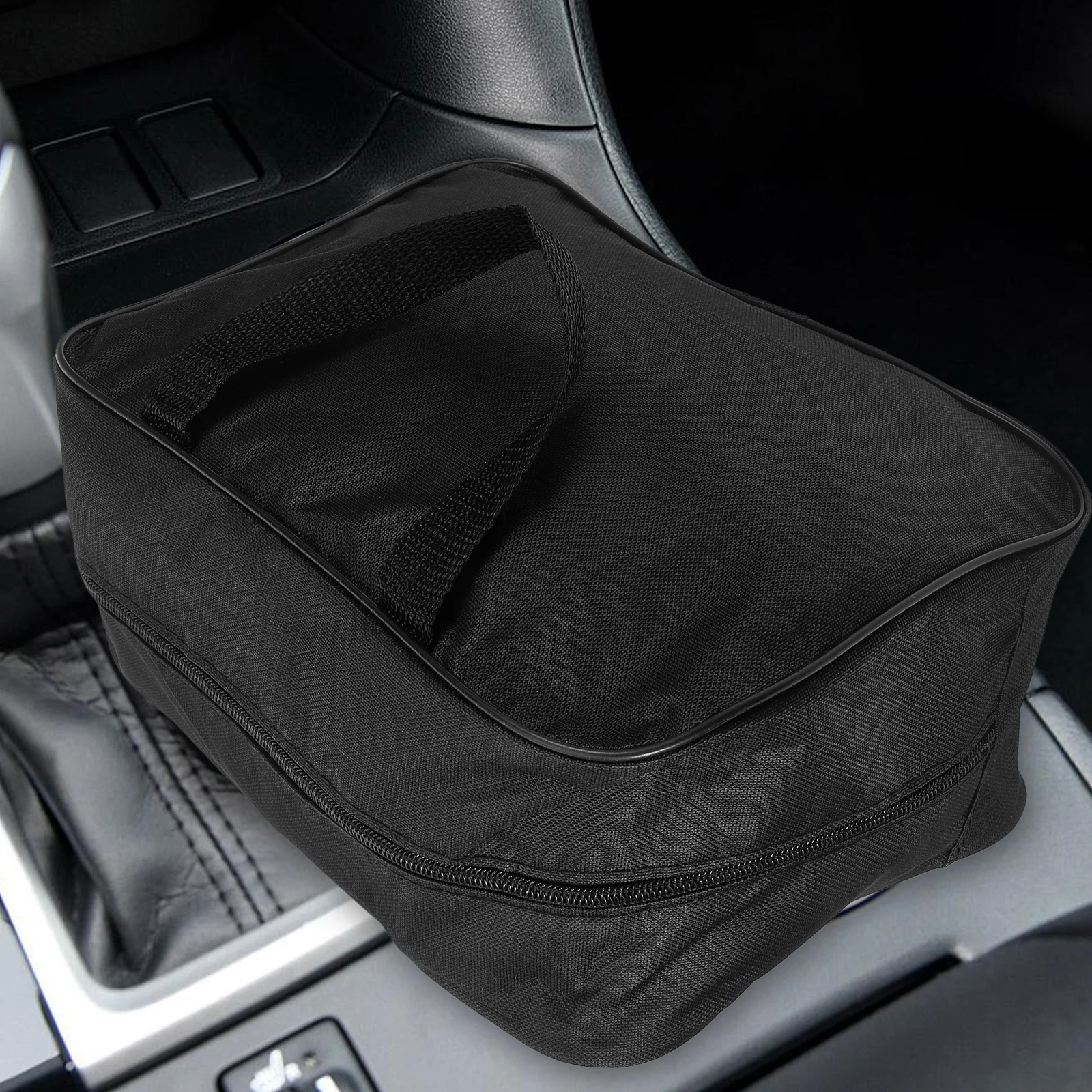 

Portable Tire Inflator Pump Organizer Double Cylinder Cleaner Cloth Storage Pouch For Air Tools Car Accessories