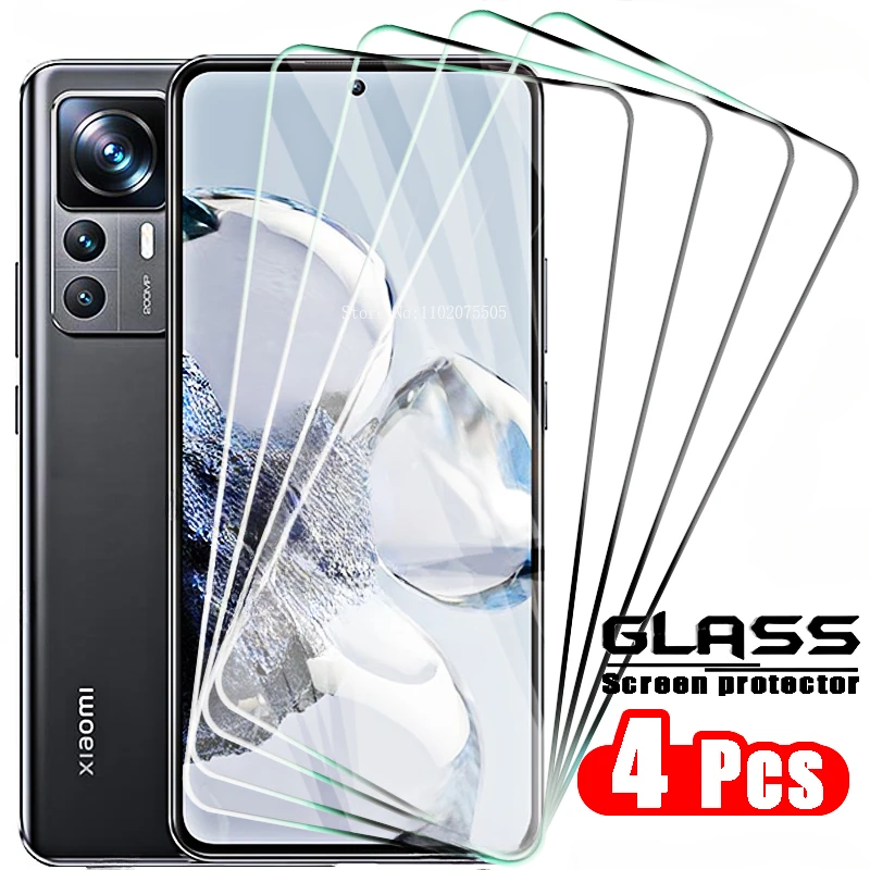 4Pcs for Xiaomi 12t Pro Glass Protective Glass Xaiomi Xiaomy Xiomi Xaomi Mi12t Mi 11t 10t 9t 12 T 12t Pro Screen Protector Film