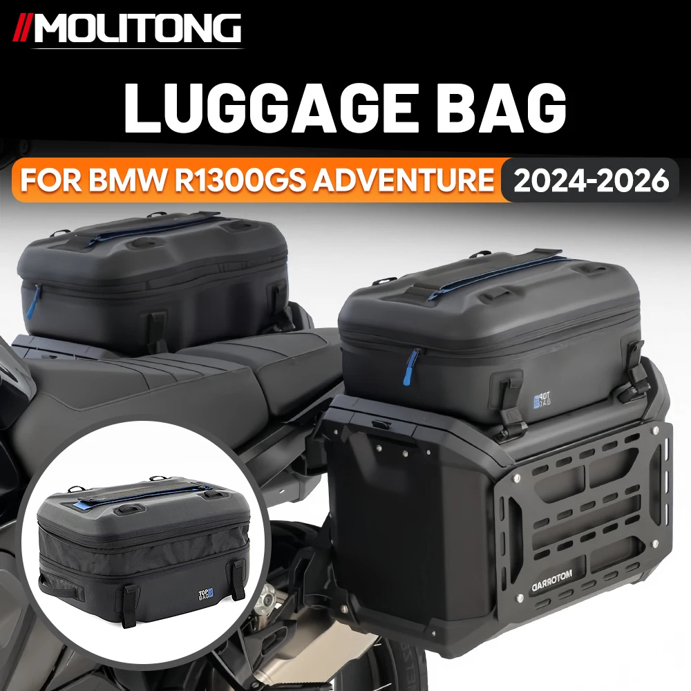 EVA Hard-Shell Pressure-Resistant and Waterproof Motorcycle Bag for R1300GS Adventure 2024-2026, Quick-Release Travel Storage Ba