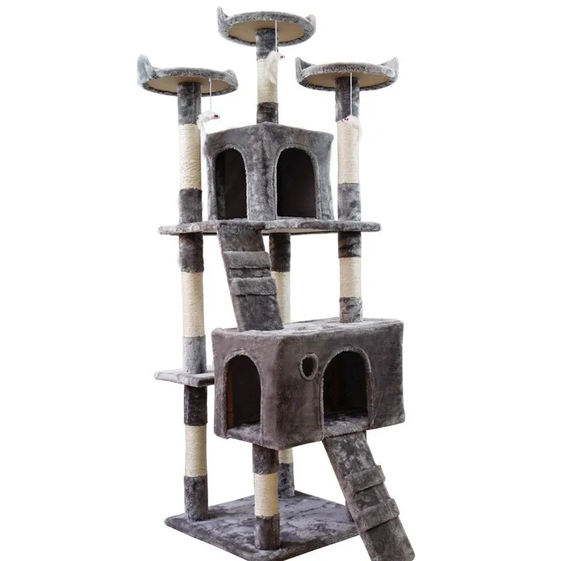 

Big cat tree cat climbing frame cat nest integrated jumping platform sisal column pet supplies