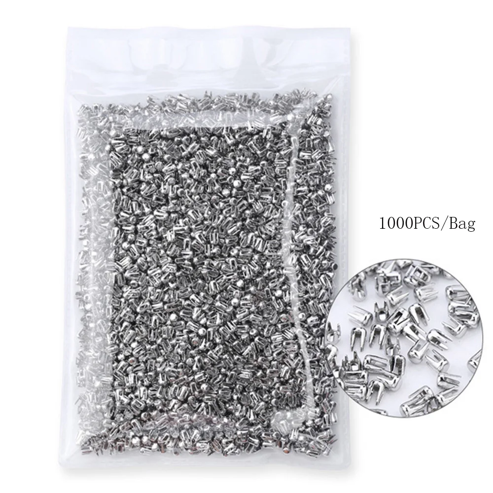 1 Satz Strass-Perlen-Fassungsmaschinen, 5 Größen, Harzperlen, Perlenstoff, feste manuelle Pressmaschine für Bekleidungszubehör – Detail 2