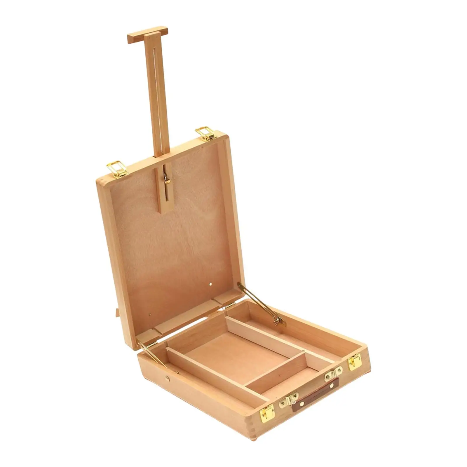 Table Easel Sketch Box Wooden Drawing Art Supplies Adjustable Desktop Art Easel Box Easel for Beginner Painting Artist Studio