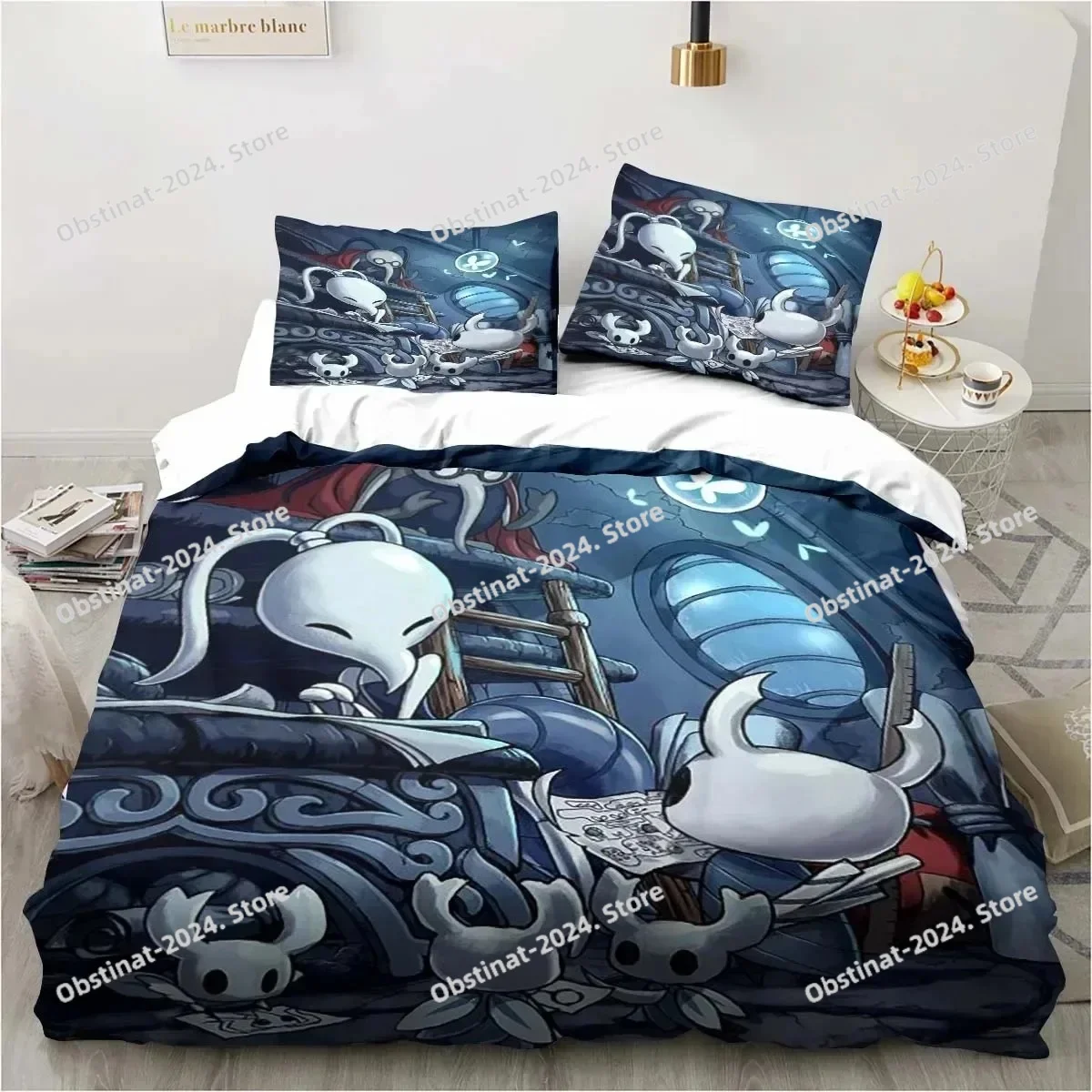 

Hollow Knight Fashion 3D Digital Printing Bedding set Printed Duvet Cover Pillowcase Single Double Queen Super King Size Sets