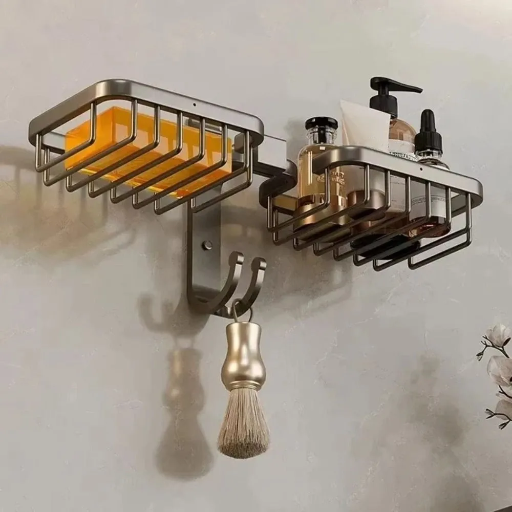 

Алюминиевая настенная мыльница, самоклеящаяся коробка для мыла для ванной комнаты, прочная несущая нержавеющая коробка для слива мыла, кухня