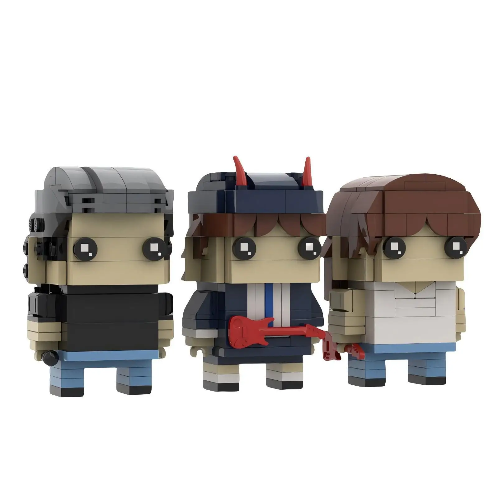 AC/DC Rock Band Brickheadz Building Blocks Heavy Metal Band Character Brick Figures, Fan Collectible Desktop Display Ornament