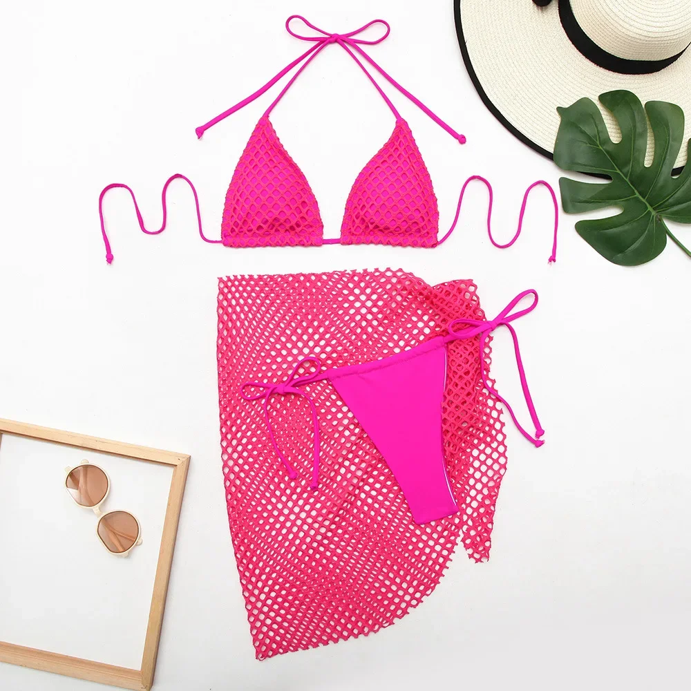 

HIAVAVA новый сексуальный купальник-бикини-стринги, трехточечный завязывающийся шаль, женский купальник из трех предметов, женский купальный костюм