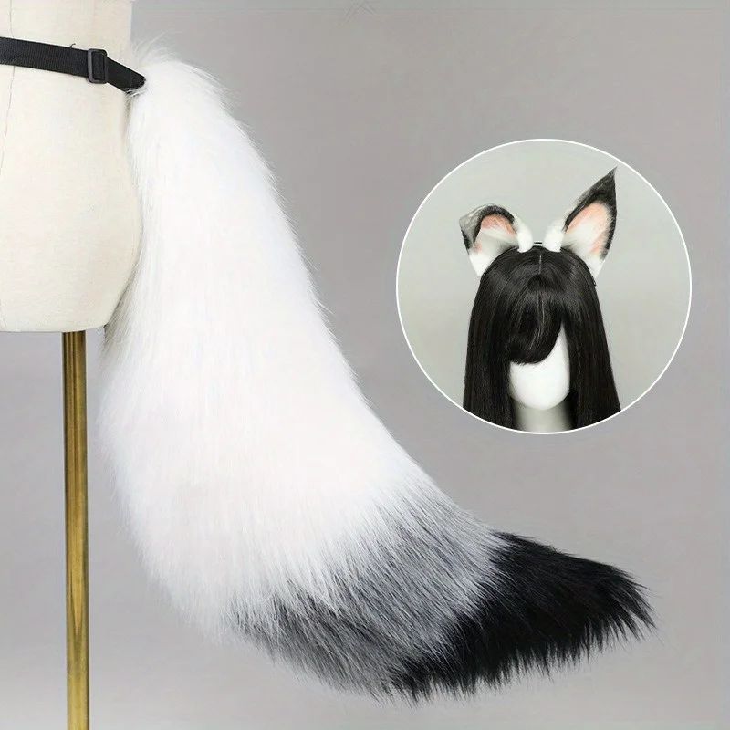 Costumi Accessori Donna Vestire le orecchie Fascia in noce Peluche fatto a mano Cos Puntelli Copricapo per mostre comiche