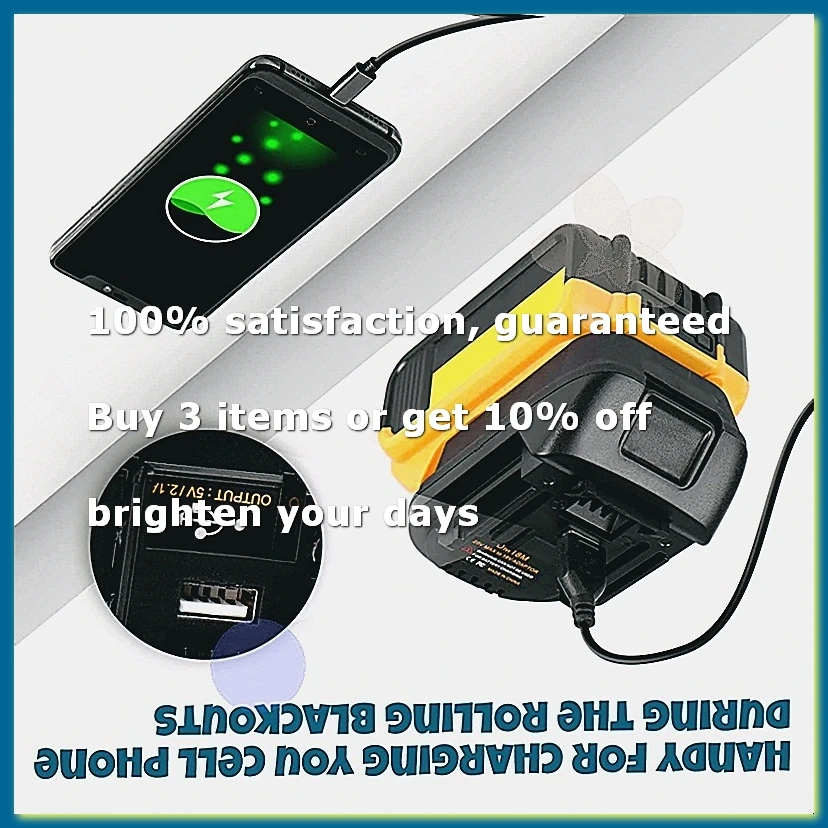 DM18M Battery Convertor Adapter for for DEWA 20V Battery Convert to for 18V BL1830 BL1850 Battery