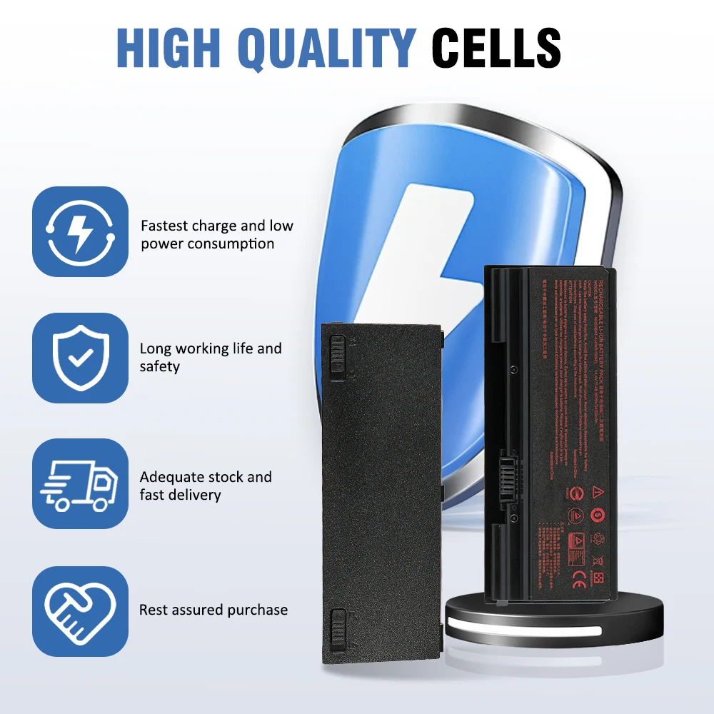ETESBAY NH50BAT-4 Battery For Clevo NH70RAQ NH55EDQ NH50RA NH55RCQ NH58RDQ NH70RHQ NH58RCQ Machenike T58 Sager 14.4V 48.96WH