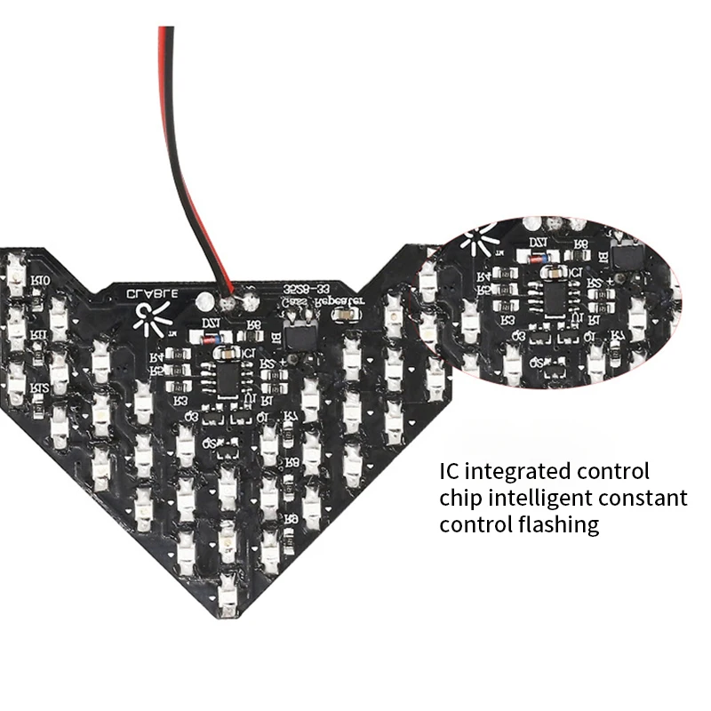 1x Car Styling LED Turn Signal Light Rear View Mirror Arrow Panels Indicator Light Rearview Mirror Signal bulb 33SMD Arrow Light