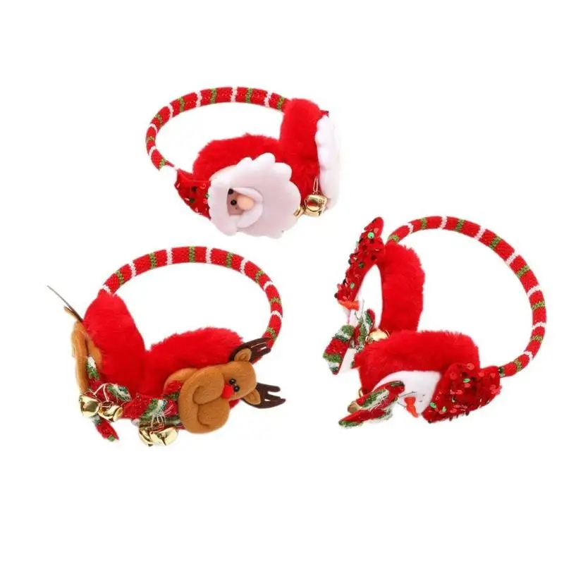 

G6KF Christmas Themed Ear Muffs Winter Warm Earmuffs For Women Girl Family Parties Outdoor Activity And Christmas Gifting