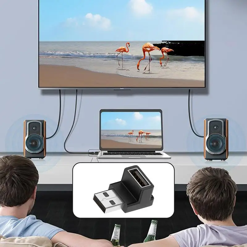 90 องศาซ้ายขวาขึ้นลงมุม USB 3.0 ชายหญิงอะแดปเตอร์สําหรับแล็ปท็อปพีซีโทรศัพท์แท็บเล็ต