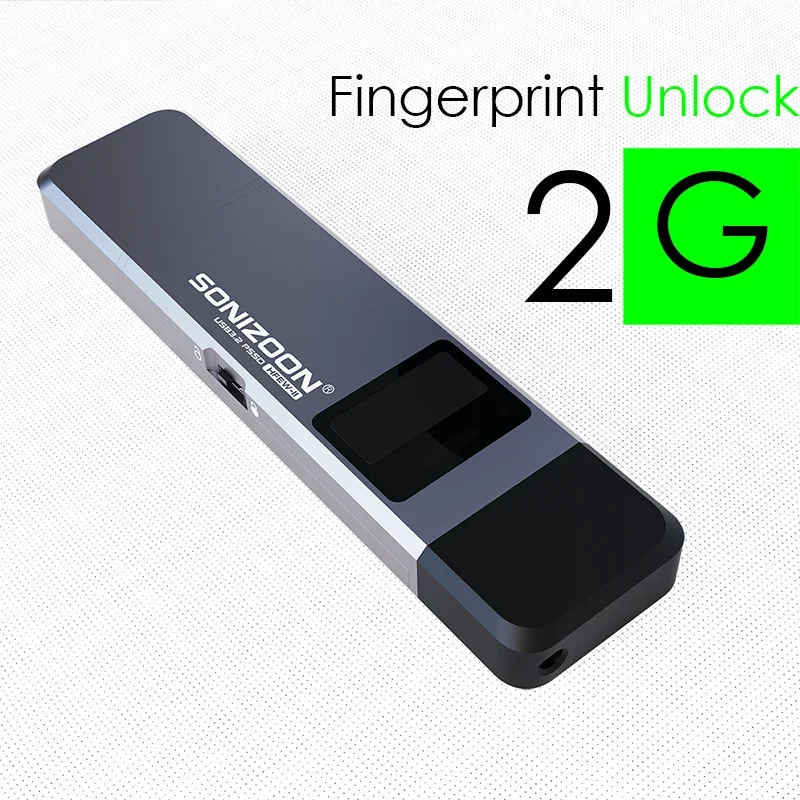 Imagem -02 - Fingerprint Encryption Solid State Usb Flash Drive Capacidade de Armazenamento para Ultimate Data Privacy 1tb