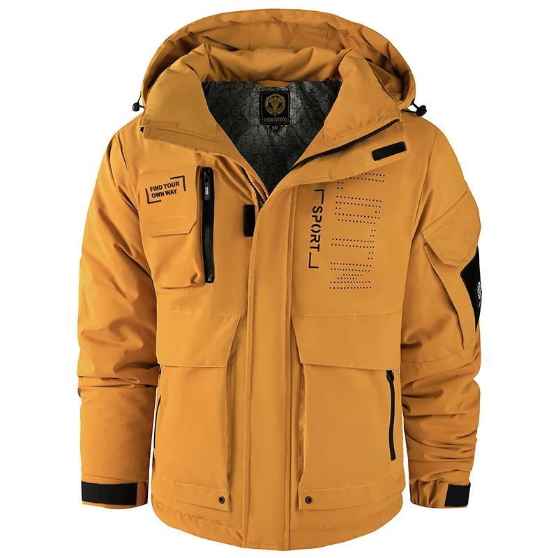 

Oversized Men's Tactical Jacket - Waterproof, Multi-Pocket & Soft Lining, Comfortable Durable for Daily & Outdoor Wear