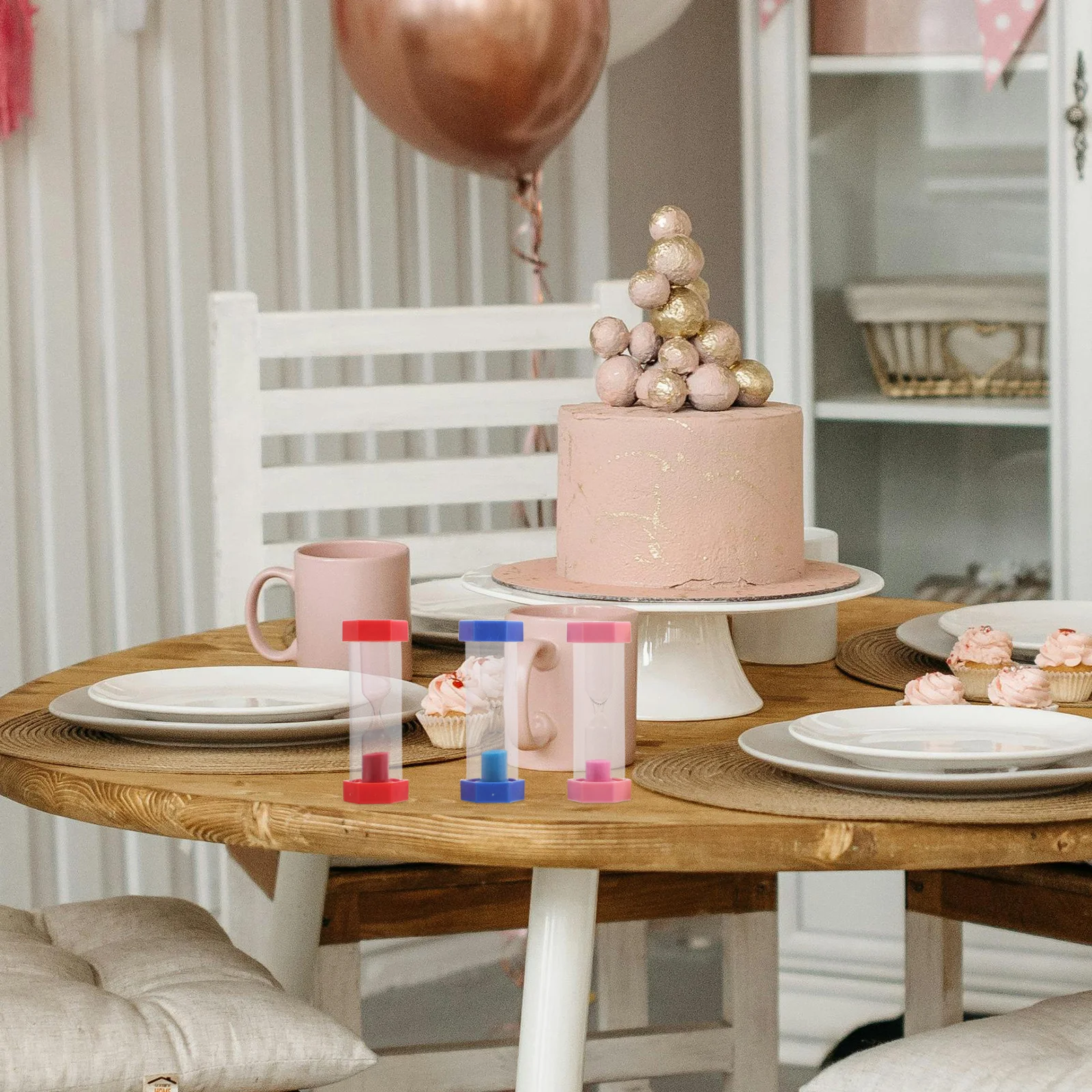 

6 pcs Colorful Hourglass Sand Set 1/2/3/5/10 Minutes Plastic Mini Hourglass For Kids Classroom Home School Task Management