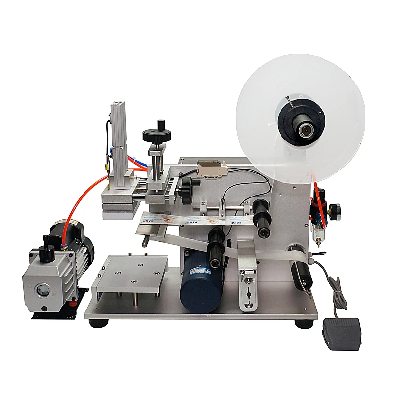 LT-60 Semi Automatic Pneumatic Flat Labeling Machine Bottle Labeling Device Bottle Labeling Equipment