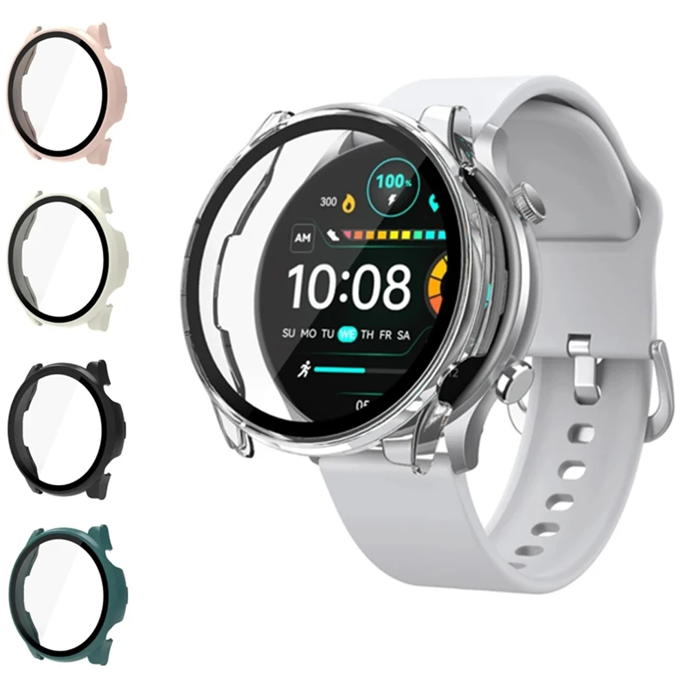 Case Cover and Tempered Glass Screen Protector For Haylou Solar Plus RT3 LS16 Frame High Quality PC Slim Protective Accessories