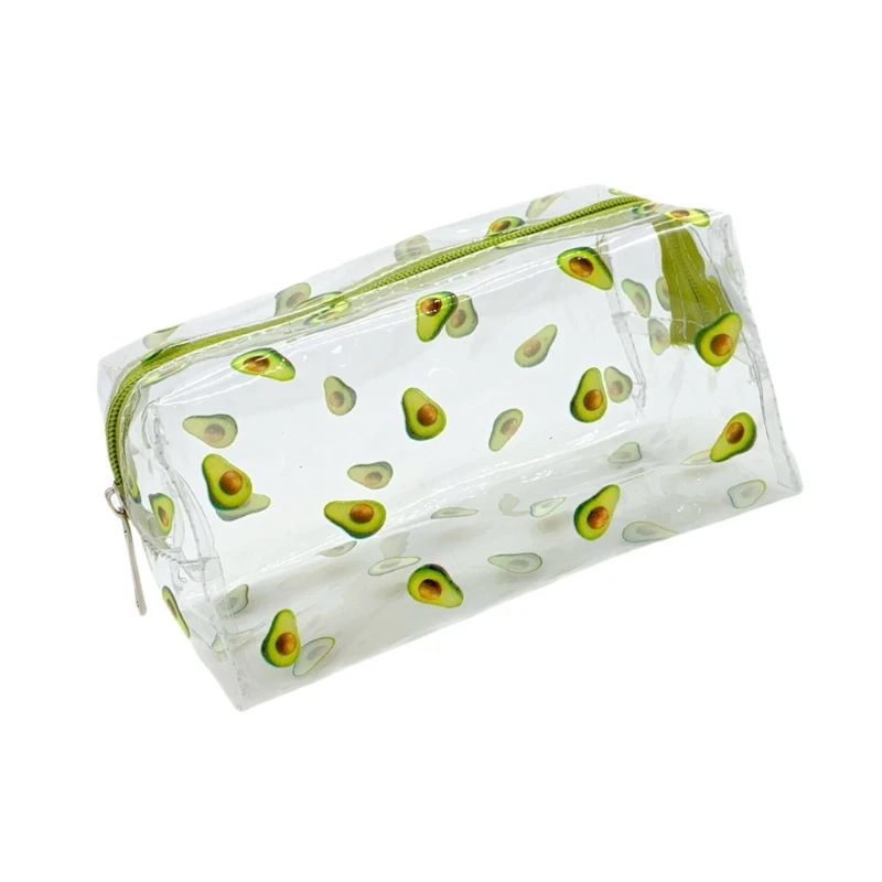 Transparent Makeup Bag Water Resistant Clear Cosmetic Bags Practical PVC Toiletry Case For Brushes and Essential Dropship