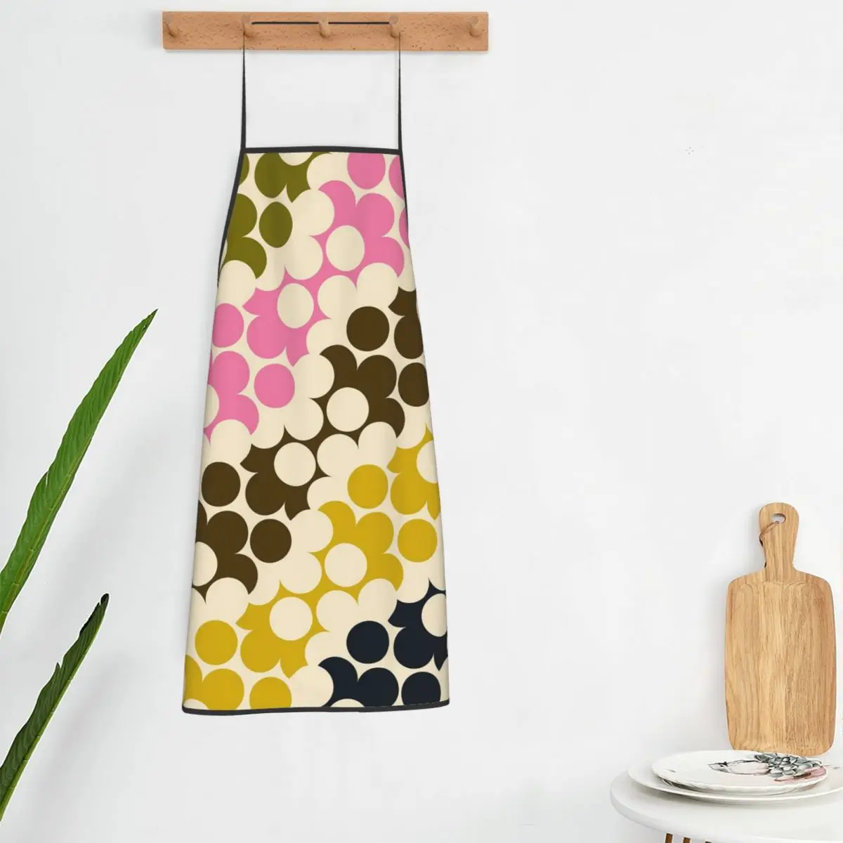 Orla Kiely Multi Stem Scandinavian Floral Aprons Chef Cooking Tablier Bib Kitchen Cleaning Pinafore for Women Men Gardening