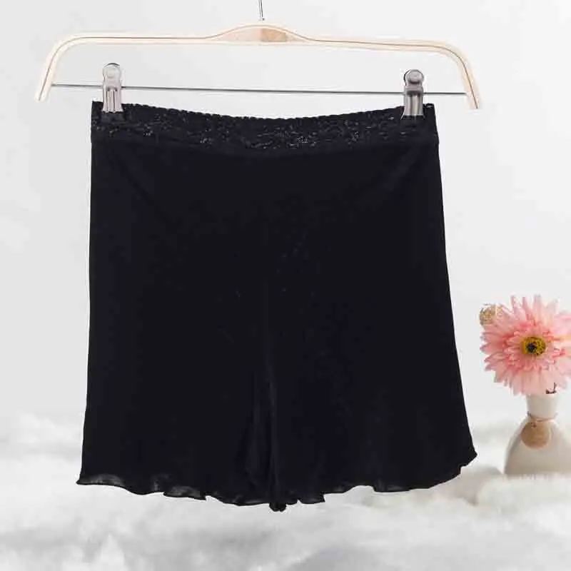 Birdtree High-End Mulberry Silk Leggings Underwear Culottes Anti-Glare Three-Point Safety Shorts Pyjama Bottoms Women P37112QC