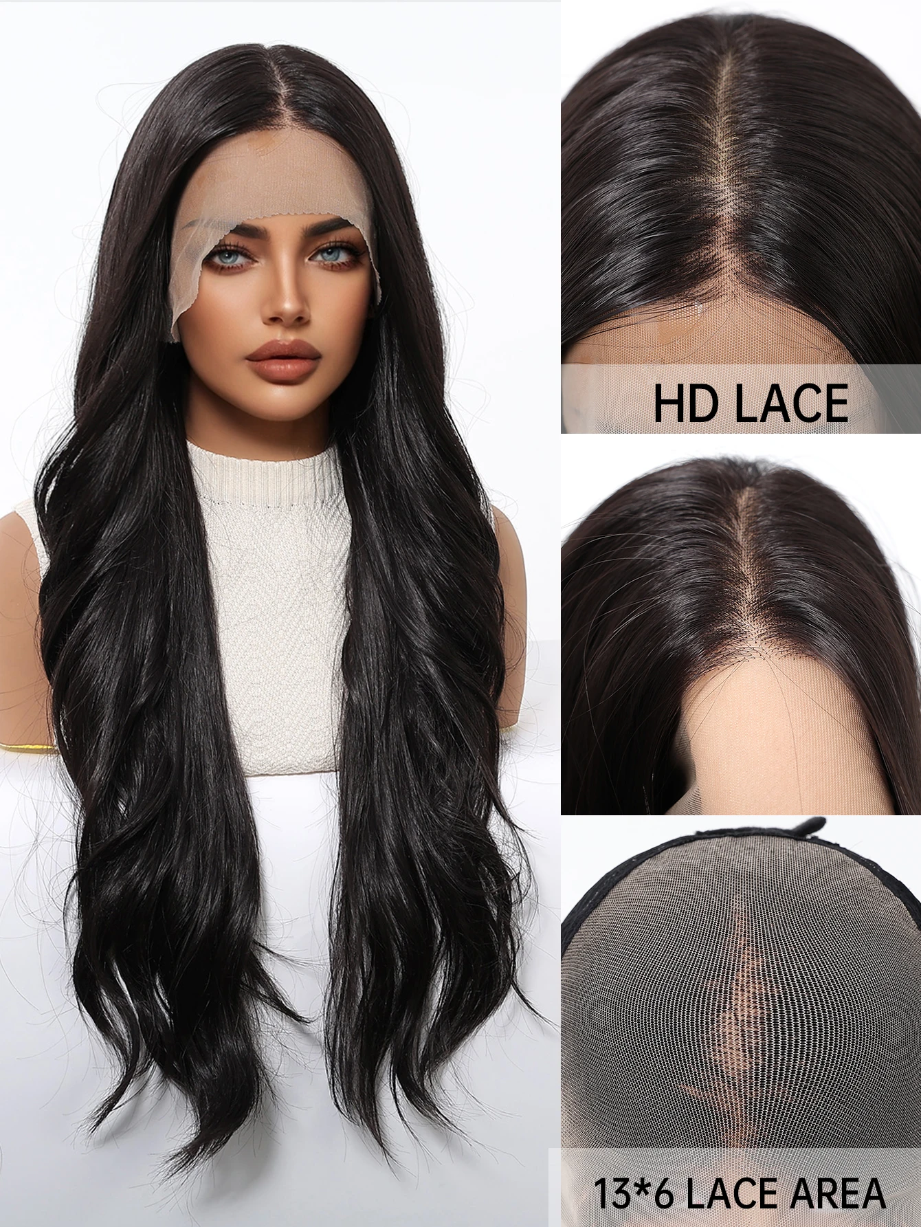 

Реалистичный парик Topshe HD Lace Front с ручной проработкой, натуральной линией роста волос, предварительно выщипанной линией, длинными многослойными прядями, без клея, премиум-класса, синтетический
