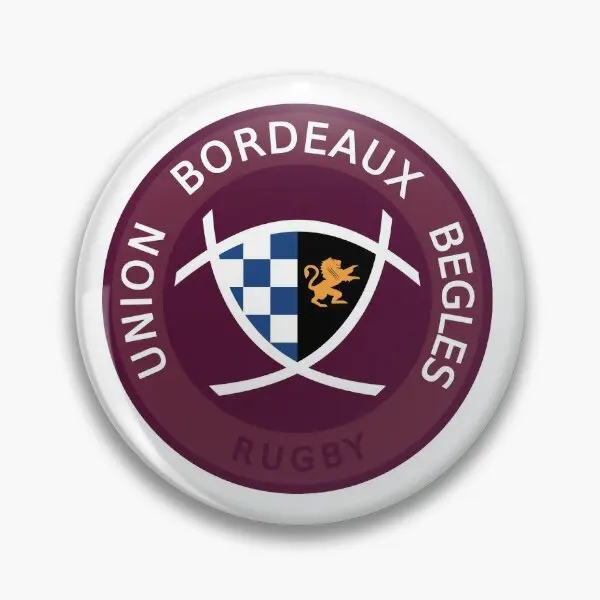 Union Bordeaux Begles  Soft Button Pin Collar Cartoon Jewelry Funny Lover Clothes Lapel Pin Brooch Creative Decor Fashion Cute