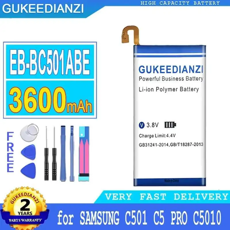 

3600 мАч EB-BC501ABE Аккумулятор мобильного телефона для Samsung Galaxy C5 Pro C501 C5010 Хорошая низкотемпературная производительность
