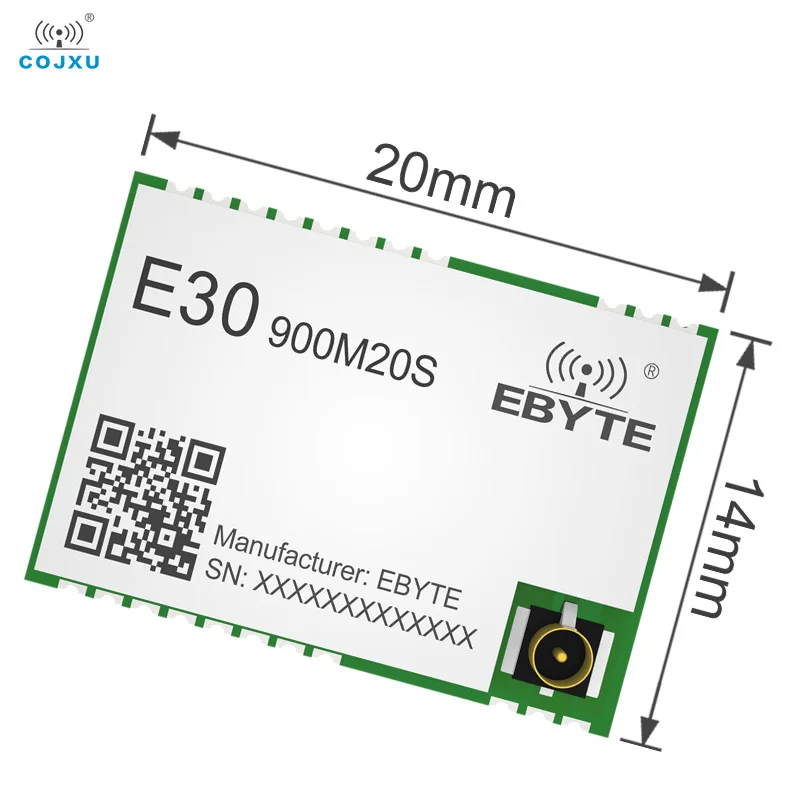 Módulo SPI Rf SI4463 para Smart Home, transceptor Cojxu E30-900M20S, 868/915MHz, 20dBm, 2,5 km, GFSK, SMD, IPEX/Stamp