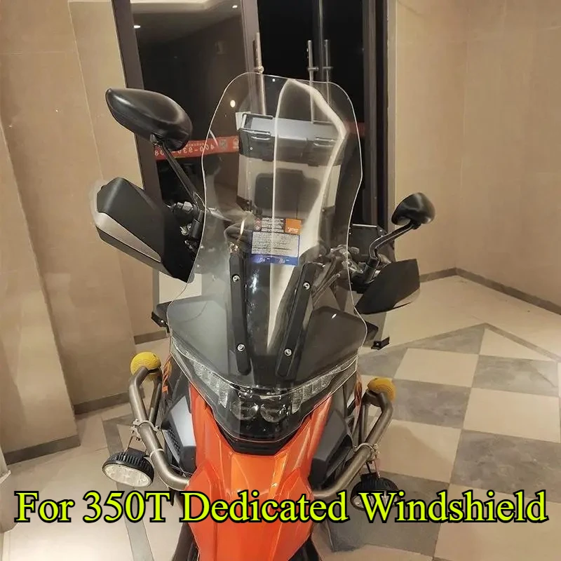 For ZONTES 350T 310T Motorcycle Front Windshield Modification Accessories Heightening And Widening Chest Protector Windproof