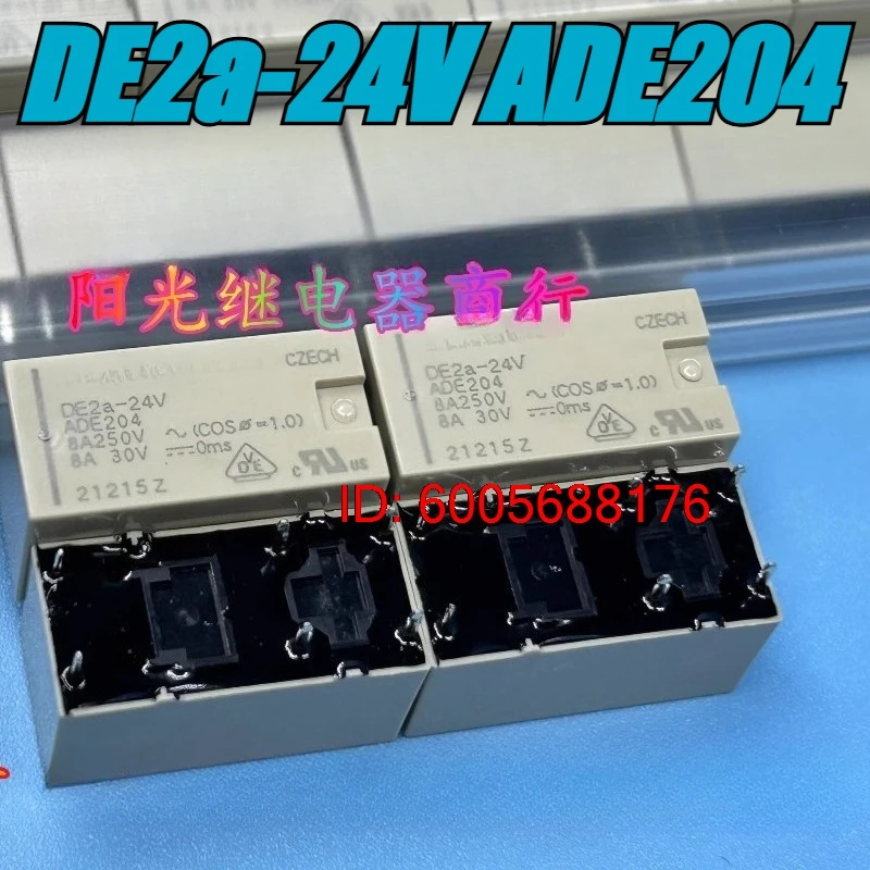 （Brand New）5pcs/lot 100% original genuine relay:DE2a-24V ADE204 power relay 6pins 24VDC