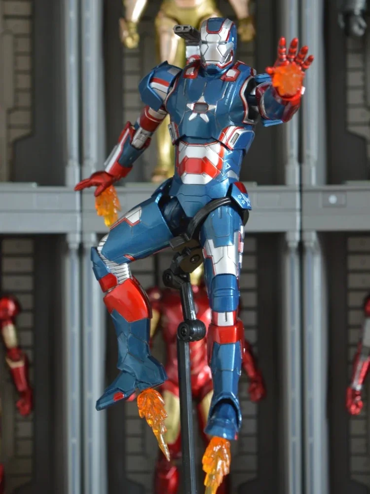 Originele ZD Toys Iron Man Patriot 1.0 Serie Anime Action Figure Beweegbare Iron Man Model Poppen Desktop Ornament Collectie Cadeau