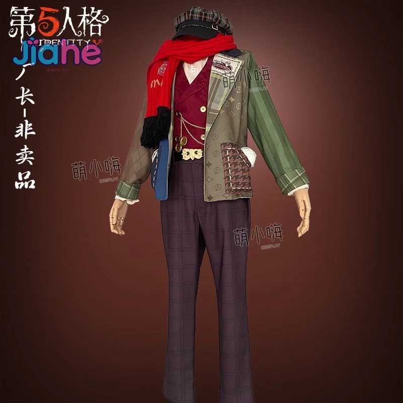 

Identity Ⅴ Leo Beck Hell Ember cosplay Factory owner costume Coat vest shirt scarf belt hat prop Halloween fashion men women set