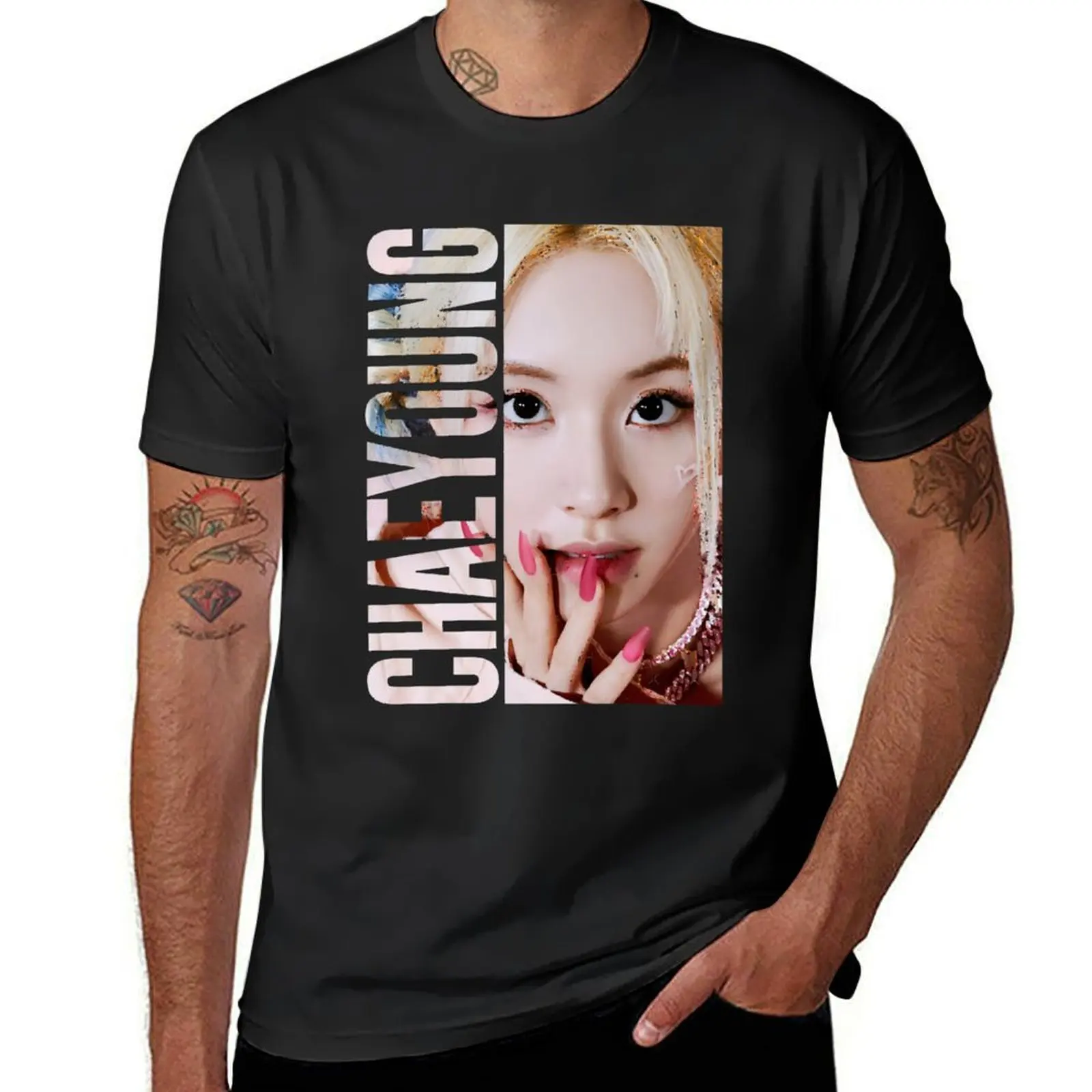 KPOP CHAEYOUNG T-Shirt cute clothes new edition blacks t shirts for men graphic