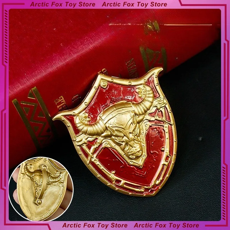 6 cm Divine Bull Shield Legering Anime Model Ambachten Desktop Decoratie Spel Randapparatuur Collectie Prachtige Festival Geschenken Speelgoed Kid