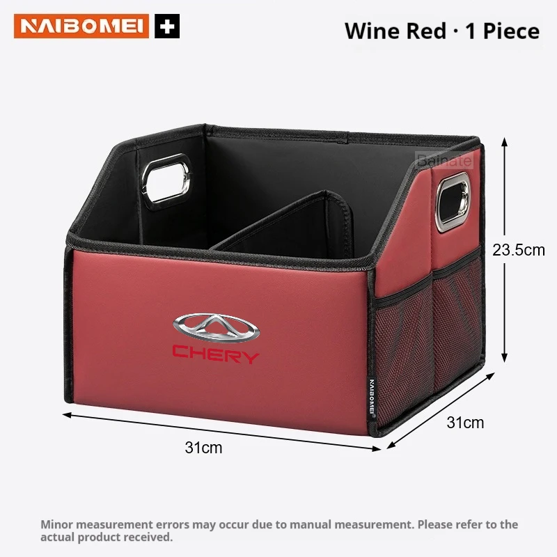Auto-Kofferraum-Aufbewahrungsbox, Für CHERY TIGGO 2 5 4 TIGGO7 PRO TIGGO8 Plus ARRIZO 6 8 2025, Leder Faltbarer Organizer Auto-Zubehör – Detail 14