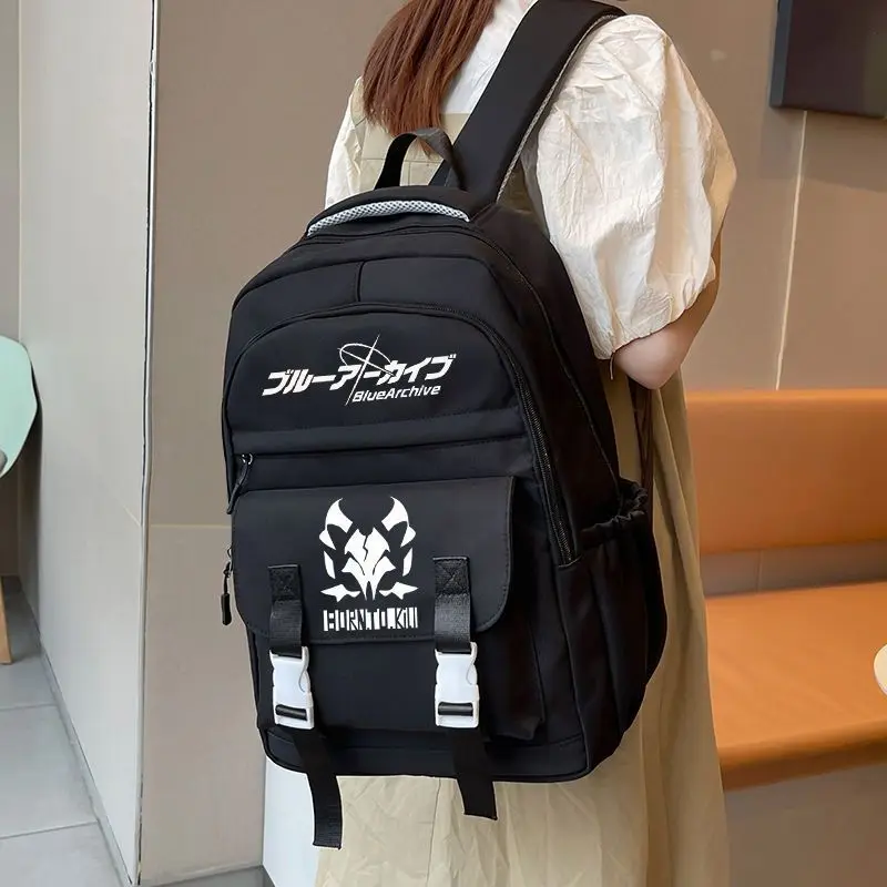 New Arrivals Blue Archive Backpack Fashion Trend Cartoon Student Boys Girl Large Capacity Schoolbag Sport Loose Travel Backpacks