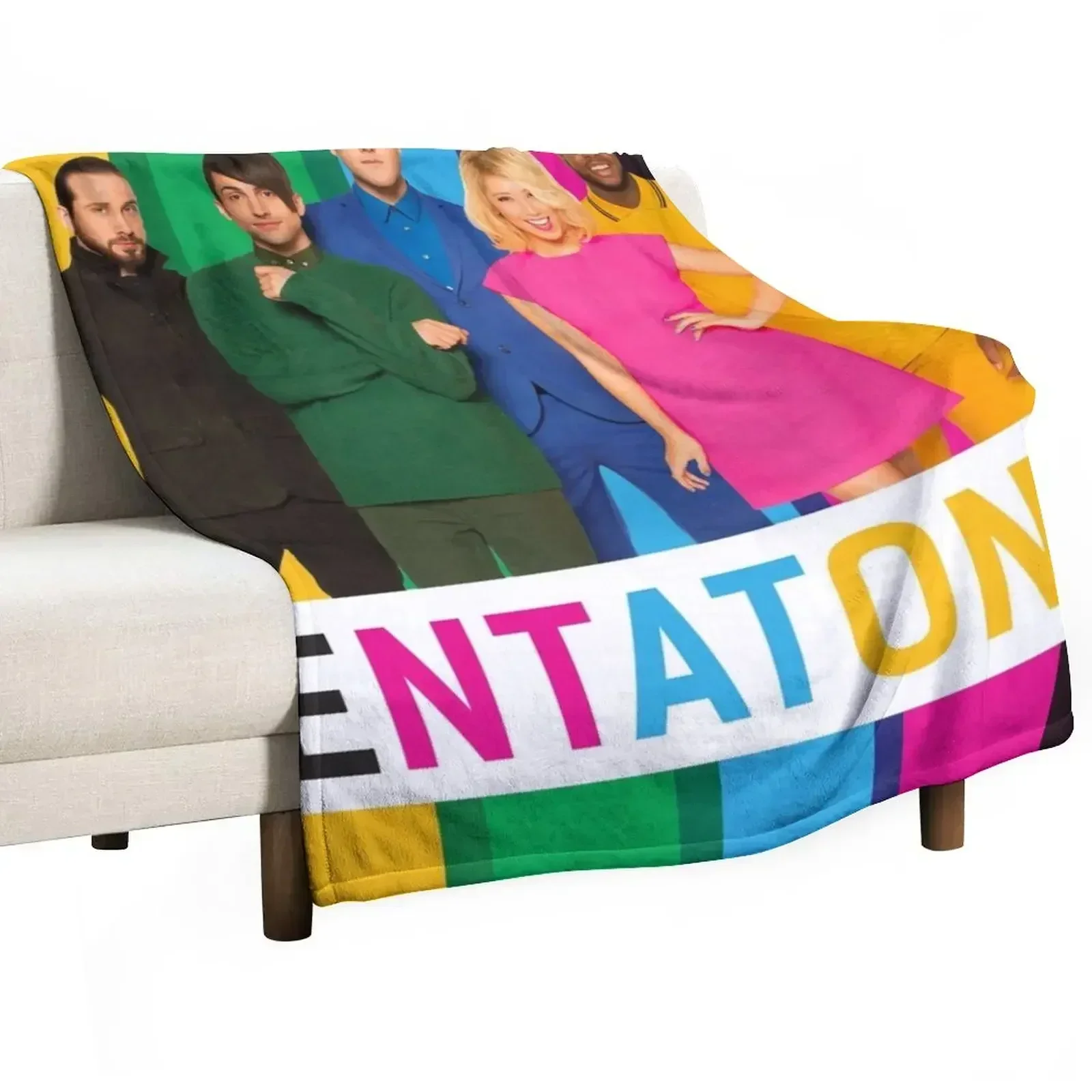 full colour of pentatonix Throw Blanket Warm bed plaid blankets and throws Blankets For Baby Blankets