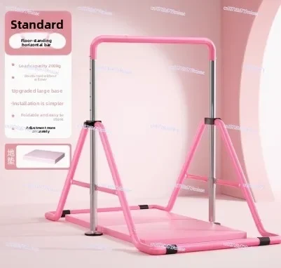 Expandable Gymnastics Bar for Kids - Height Adjustable Junior Training Bar for Home, Folding Gymnastic Horizontal Bars Equipment