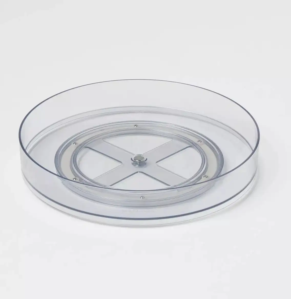 Essentials Clear Acrylic Rotating Kitchen Turntable (Lazy Susan), Clear 10 Inch (Pack of 1)