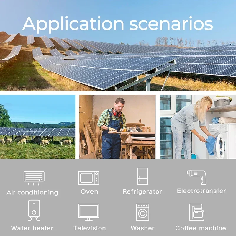 Inversor fora da rede 2KW 3KW 5KW Inversor solar híbrido de baixa frequência com controlador de carga MPPT para casa